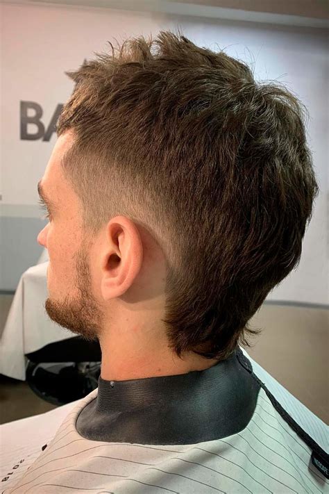 side taper mullet|mullet with sides faded.